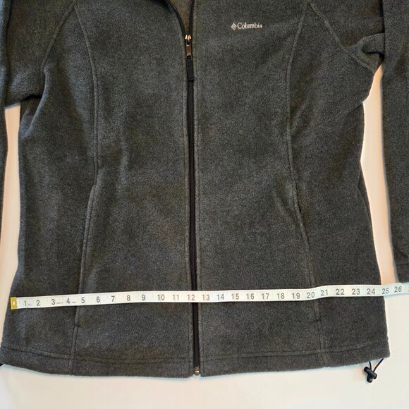Columbia Sportswear Full-Zip Fleece Jacket, Women's 2X, Charcoal Gray, Like New - Picture 5 of 7